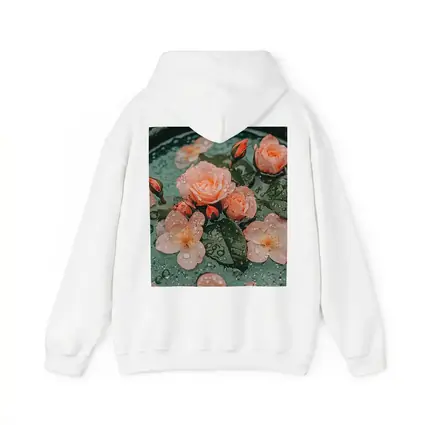 Pink Roses Floating Green Bowl Water Drops