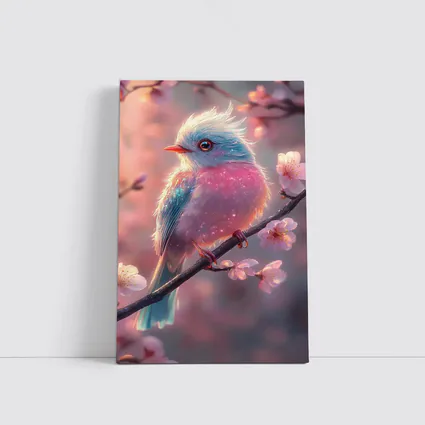 Fluffy Fantasy Bird Cherry Blossom Branch