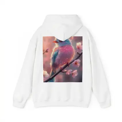 Fluffy Fantasy Bird Cherry Blossom Branch