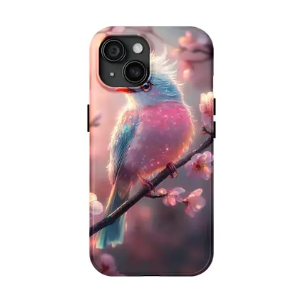 Fluffy Fantasy Bird Cherry Blossom Branch
