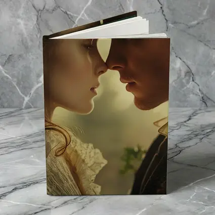 Victorian Couple Romantic Close Portrait Art