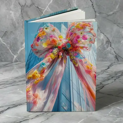Floral Bow Giant Skyscraper Blue Sky
