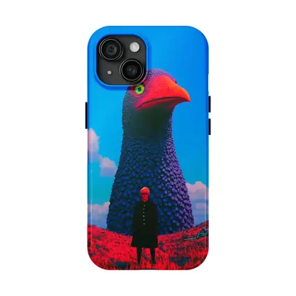 Giant Bird Figure Man Surreal Sky
