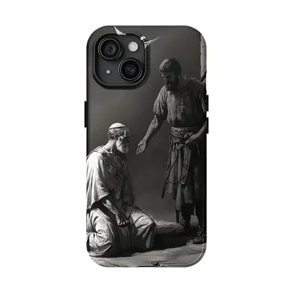Biblical Scene Soldier Dove Dark Art