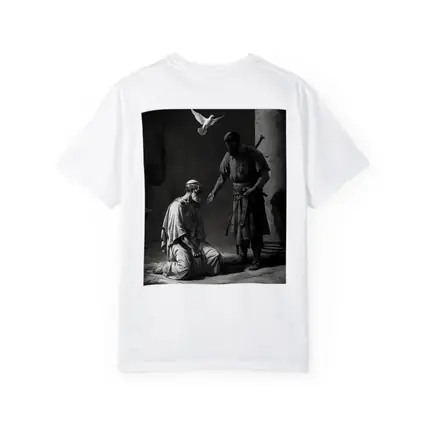 Biblical Scene Soldier Dove Dark Art