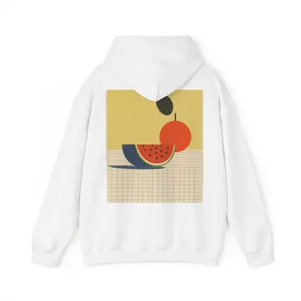 Retro Minimal Fruit Still Life Yellow Background