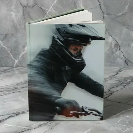 Motorcyclist Riding Fast Motion Blur Art