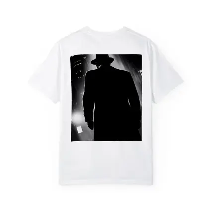 Noir Detective Silhouette Rainy City Night