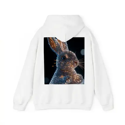 Crystal Diamond Rabbit Sparkling Dark Background