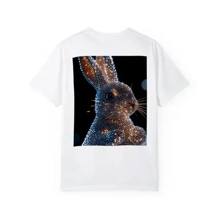 Crystal Diamond Rabbit Sparkling Dark Background