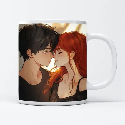 Anime Couple Romance Close Moment Art