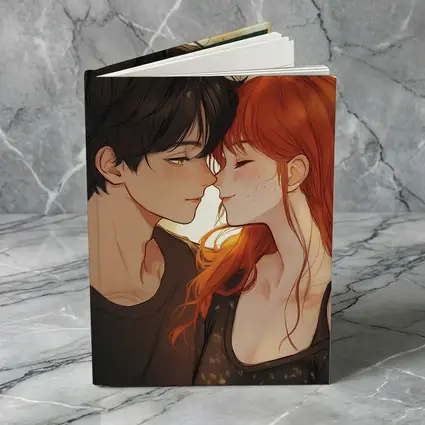 Anime Couple Romance Close Moment Art