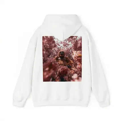 Gorilla Among Pink Blossoms Surreal Art