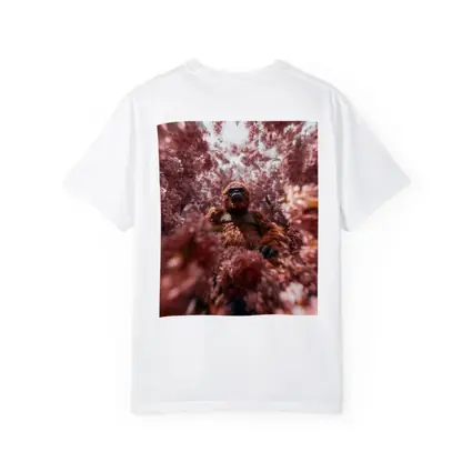 Gorilla Among Pink Blossoms Surreal Art