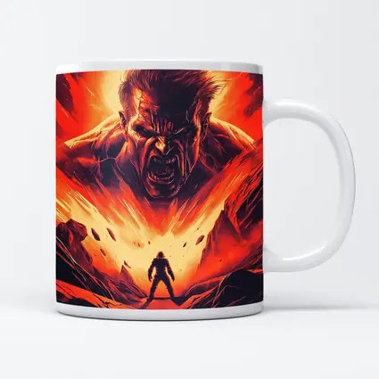 Raging Giant Looms Over Lone Hero