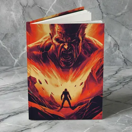 Raging Giant Looms Over Lone Hero