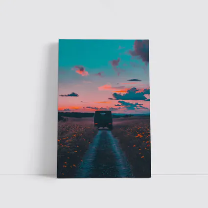 Mercedes G Wagen Sunset Country Road