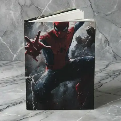 Spider-Man Action Pose Dark Painted Background
