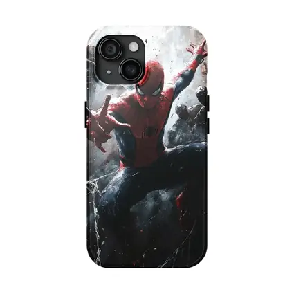 Spider-Man Action Pose Dark Painted Background