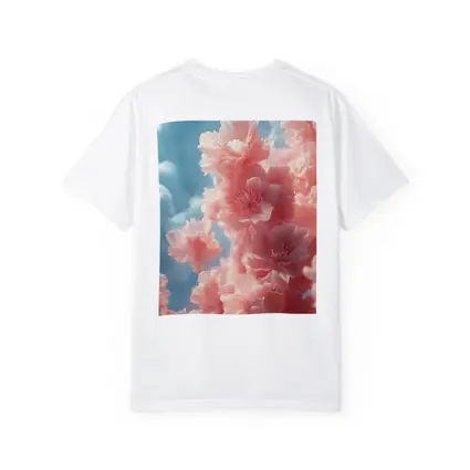 Pink Flowers Blooming Against Soft Sky