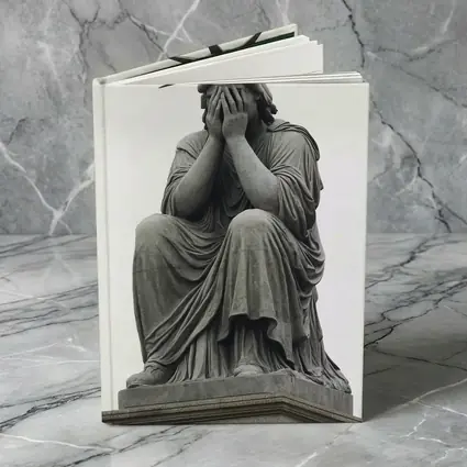 Statue of Liberty Weeping Hands Covering Face
