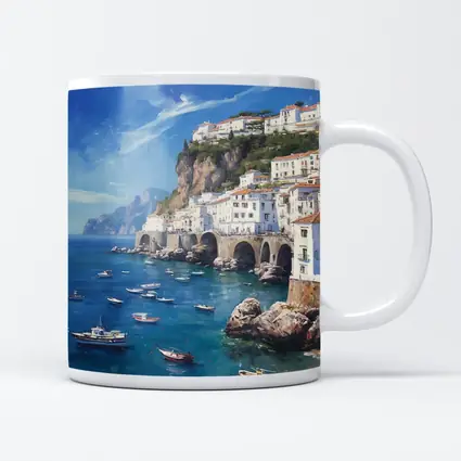 Amalfi Coast Italy Oil Painting Seascape