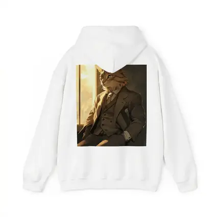 Dapper Orange Cat Suit Anime Art