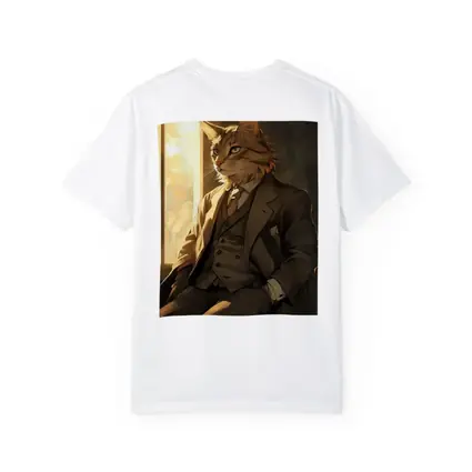 Dapper Orange Cat Suit Anime Art