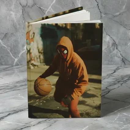 Spider-Man Dribbling Basketball On Urban Street