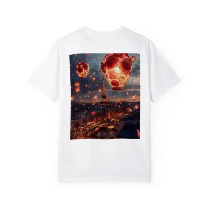Eiffel Tower Paris Rose Hot Air Balloons