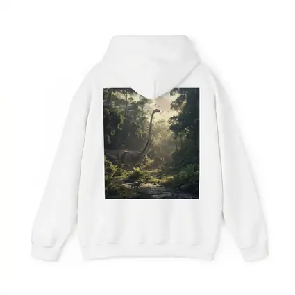 Brachiosaurus Dinosaur Walking Through Ancient Forest
