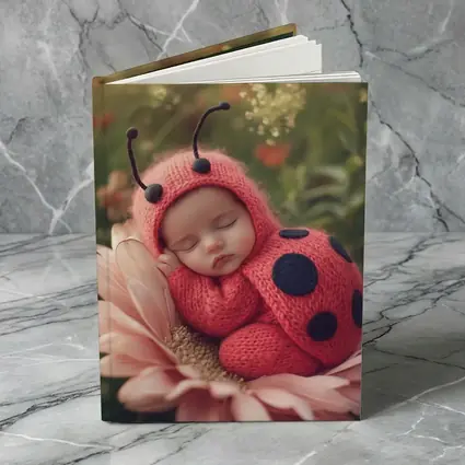 Sleeping Baby Ladybug Costume Flower Garden