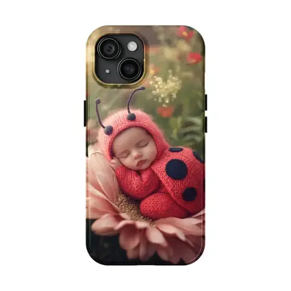 Sleeping Baby Ladybug Costume Flower Garden