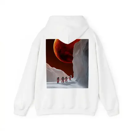 Astronauts Walking On Alien Ice Planet