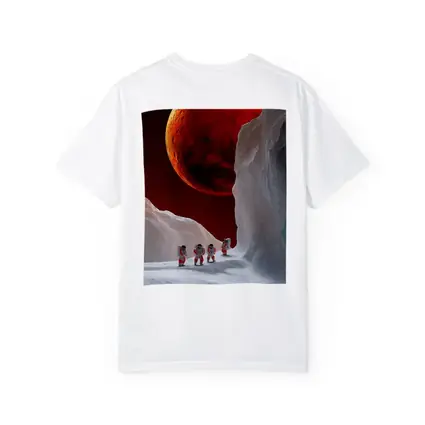 Astronauts Walking On Alien Ice Planet