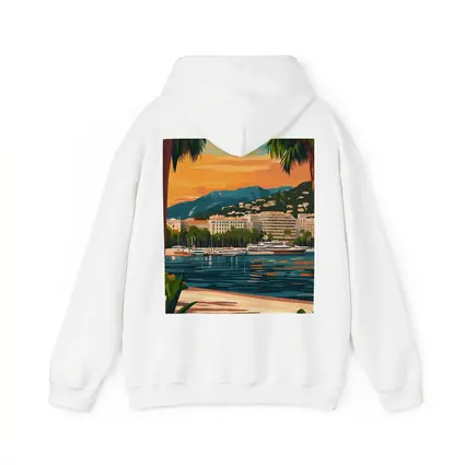 Cannes France Waterfront Sunset Travel Art