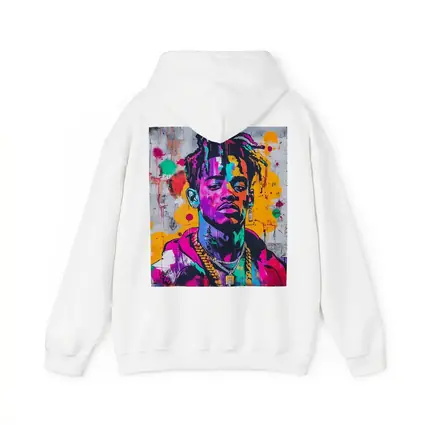 Colorful Hip Hop Portrait Graffiti Wall Art