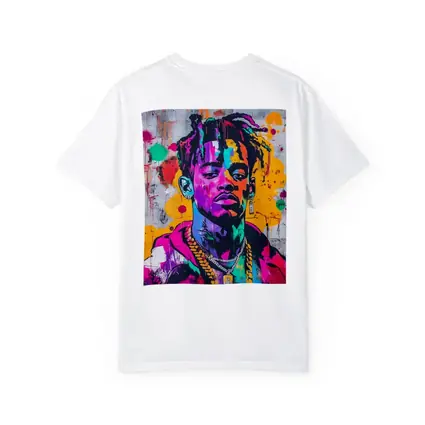 Colorful Hip Hop Portrait Graffiti Wall Art