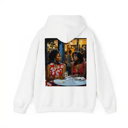 Two Women Dining at Night Restaurant