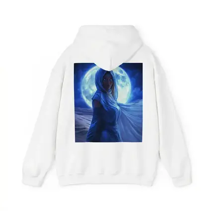 Fantasy Woman Blue Moon Desert Night Art