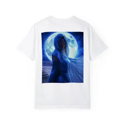 Fantasy Woman Blue Moon Desert Night Art