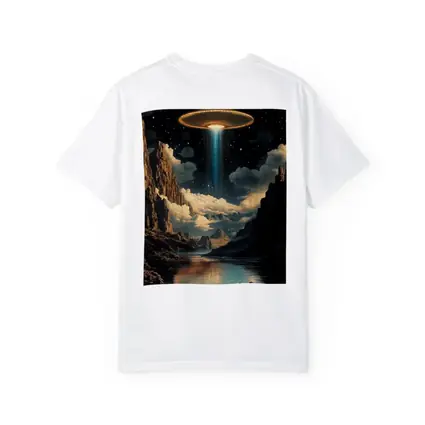 UFO Abduction Beam Canyon Night Sky