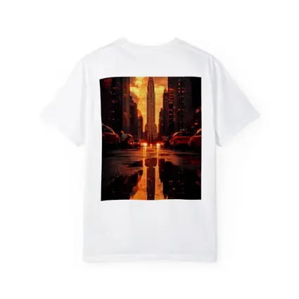 Chrysler Building New York Sunset Reflection