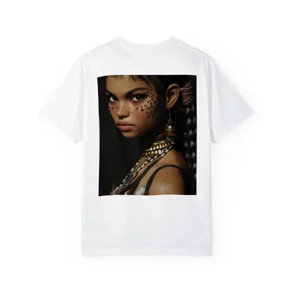 Fantasy Cat Girl Warrior Dark Background Portrait