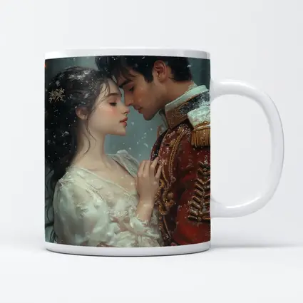 Romantic Couple Snow Winter Fantasy Art