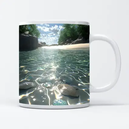 Tropical Beach Clear Water Shells Sunshine