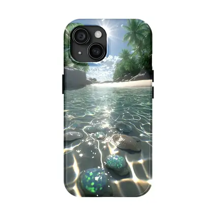 Tropical Beach Clear Water Shells Sunshine