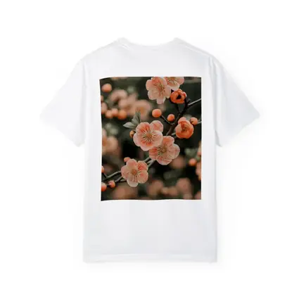 Peach Cherry Blossoms Branch Soft Bokeh