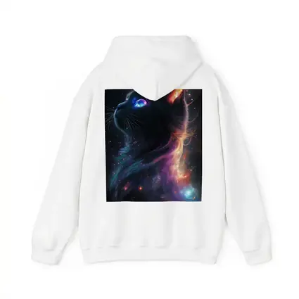 Black Cat Galaxy Space Cosmic Fantasy Art