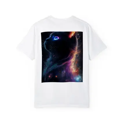 Black Cat Galaxy Space Cosmic Fantasy Art